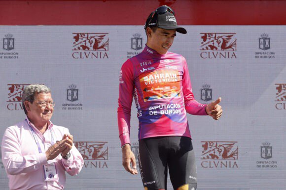 Buitrago in leader jersey after stage 2