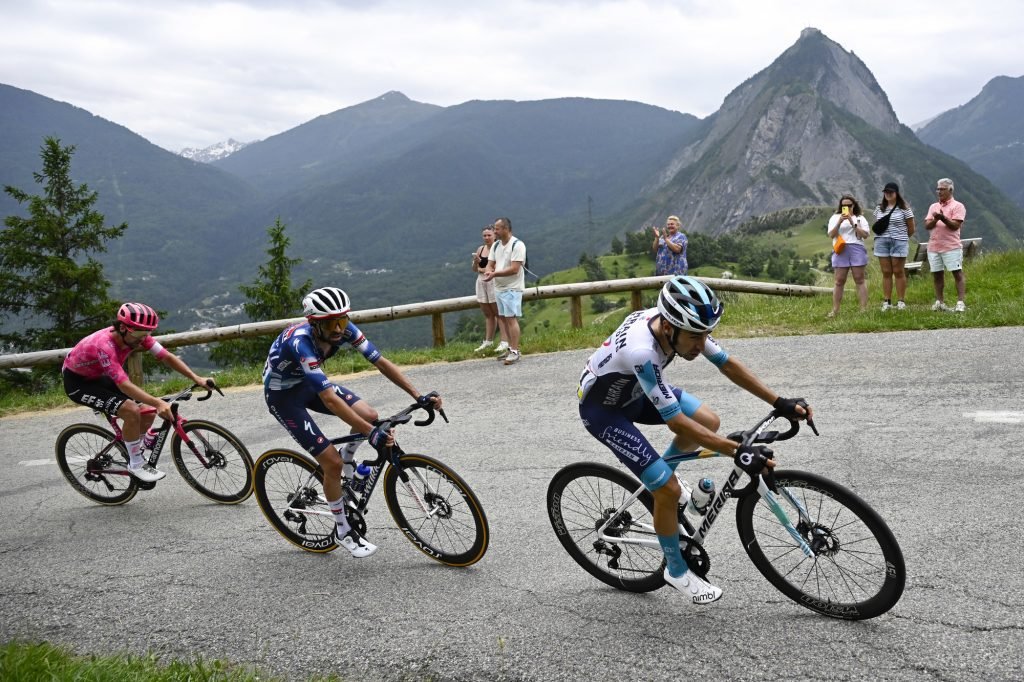 Martinez riding to victory, just before he rides away from his rivals